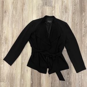 Club monaco relaxed blazer with tie waist